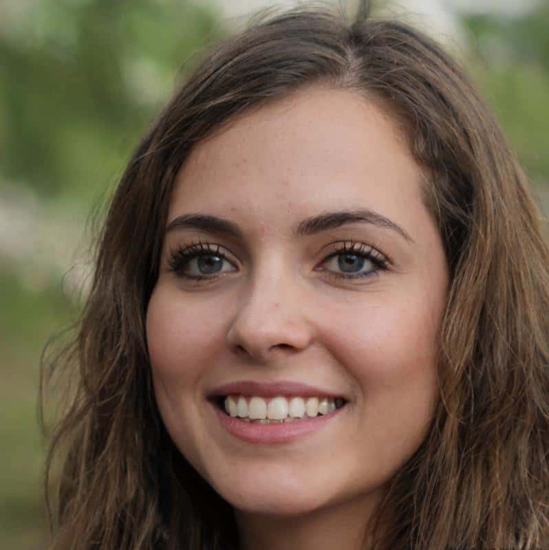 Woman smiling outdoors